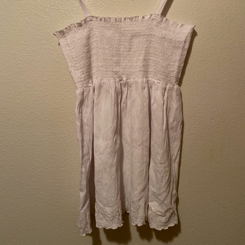 While cotton ruche top